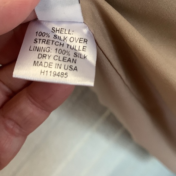 Lela Rose Silk Size 6 Dark Violet/Blue Striped Sleeveless Dress Faux Wrap Skirt - Picture 14 of 15